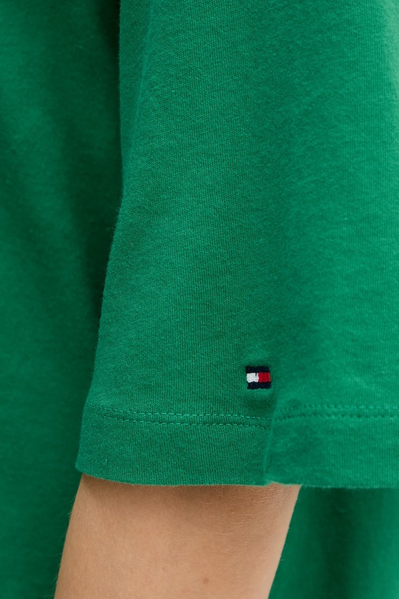 Tommy Hilfiger t-shirt damski bawełniany WW0WW47811 zielony