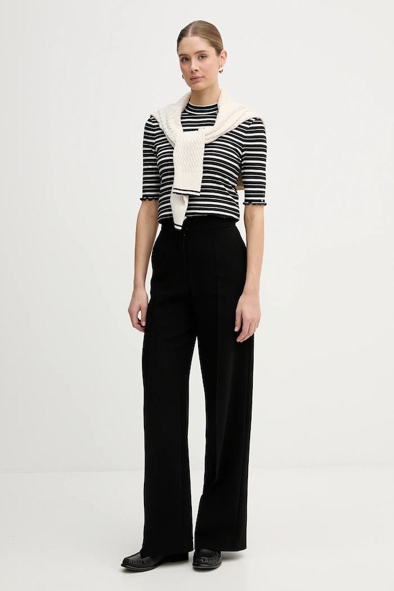 Tričko Tommy Hilfiger WW0WW47815 čierna SS26