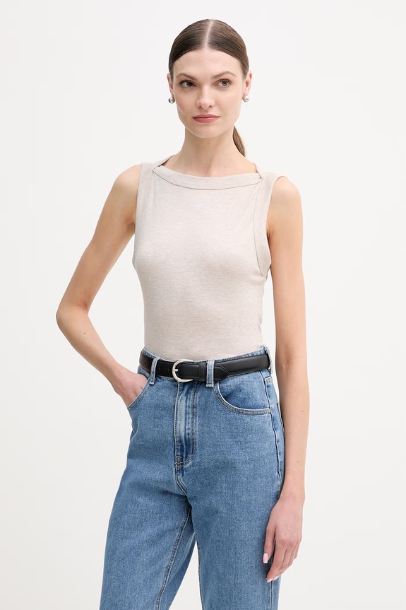 Guess top TINA z elastanem beżowy W5RP16.KCNH2