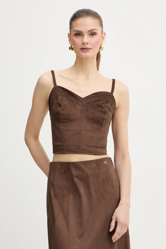 Guess top NUNZIA uni maro W6RH03.WJ472