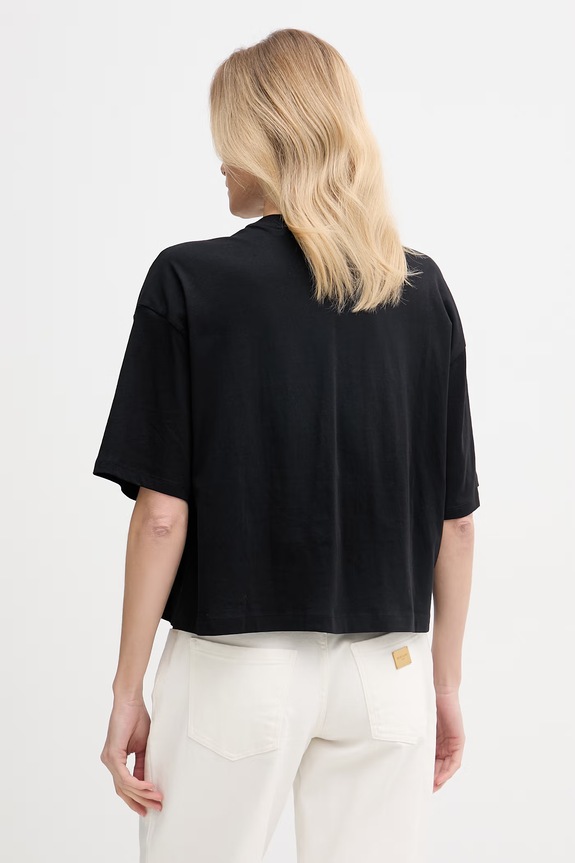 Oblečení Guess oversize tričko dámské bavlněné W6RI12.K9RM1 černá