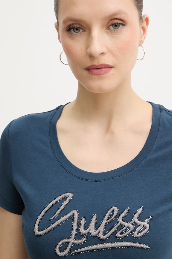 Guess t-shirt granatowy W6RI24.J1314