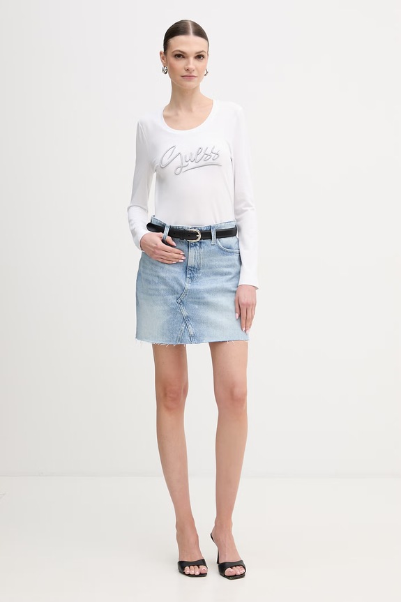 Guess longsleeve W6RI25.J1314 biały SS26