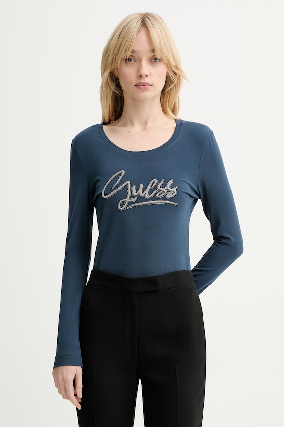 Guess longsleeve regular granatowy W6RI25.J1314