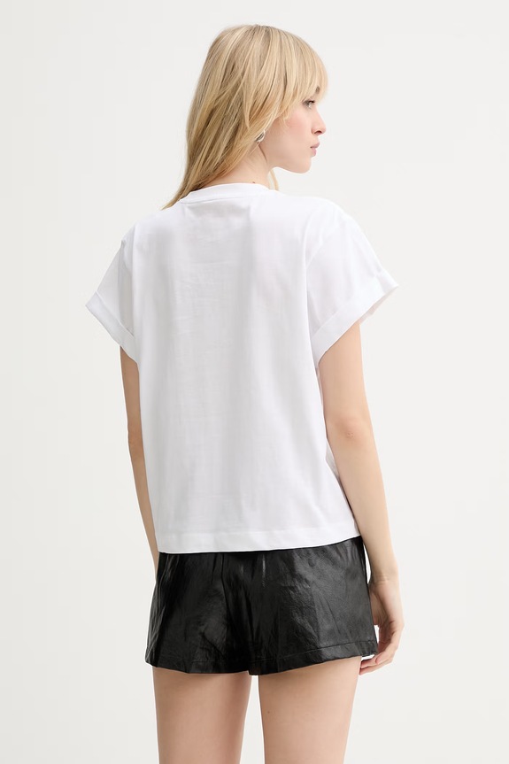 Odzież Guess t-shirt bawełniany W6RI30.I3Z14 biały