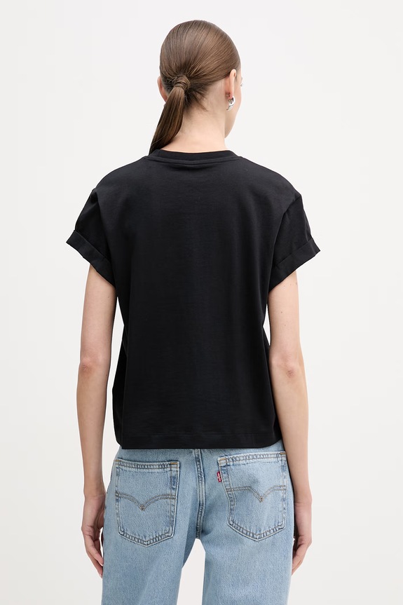 Odzież Guess t-shirt bawełniany W6RI30.I3Z14 czarny