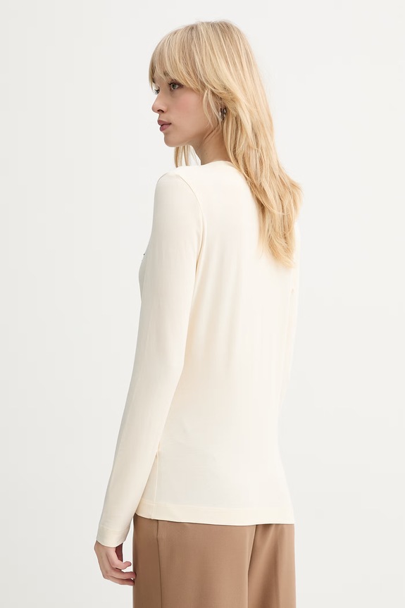 Odzież Guess longsleeve LEO W6RI33.J1314 beżowy