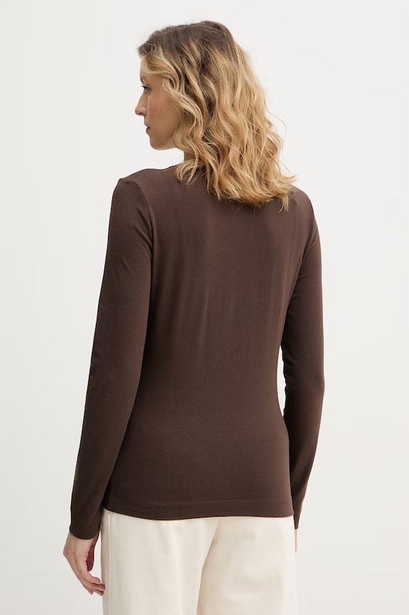Odzież Guess longsleeve LEO W6RI33.J1314 brązowy