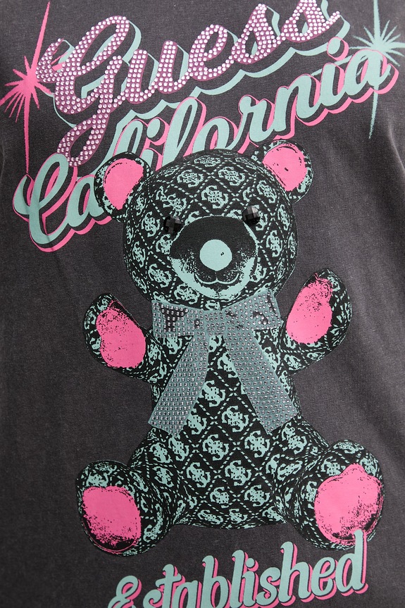 Guess t-shirt bawełniany W6RI38.I3Z14 szary