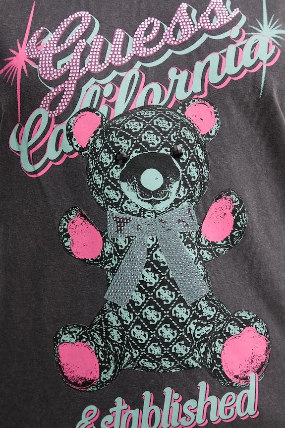 Guess t-shirt bawełniany W6RI38.I3Z14 szary