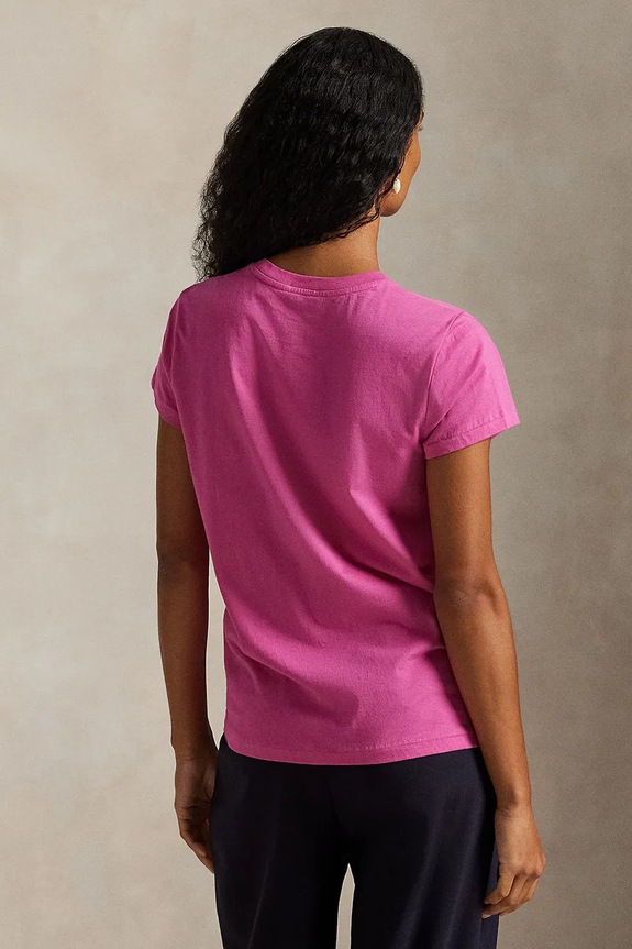 Polo Ralph Lauren t-shirt da donna in cotone 211B14605 rosa SS26