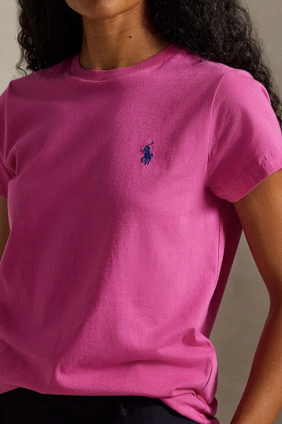 Polo Ralph Lauren t-shirt da donna in cotone rosa 211B14605
