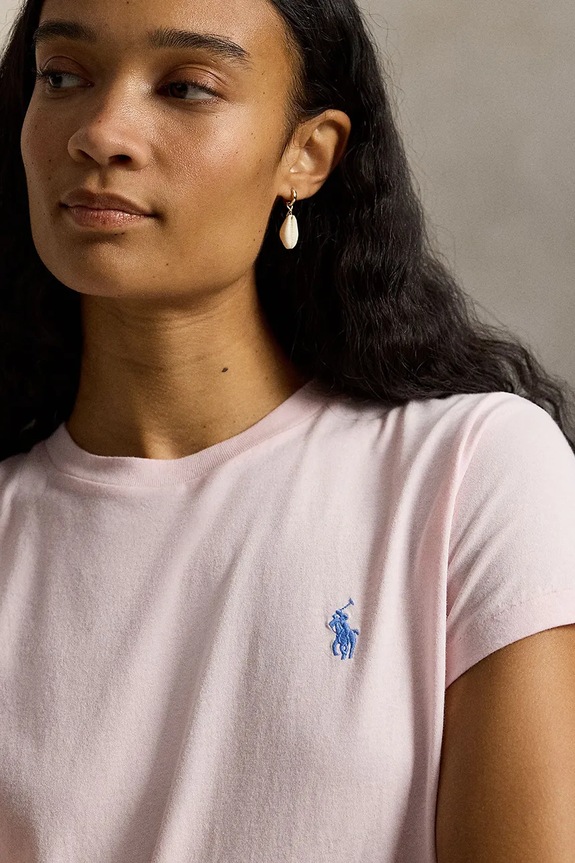 Polo Ralph Lauren tričko dámské bavlněné růžová 211B14605