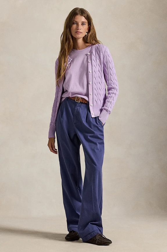 Îmbrăcăminte Polo Ralph Lauren tricou femei, din bumbac 211B14605 violet