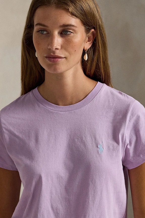 Polo Ralph Lauren tricou femei, din bumbac violet 211B14605