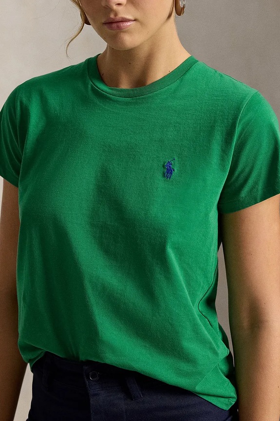 Polo Ralph Lauren majica od pamuka za žene zelena 211B14605
