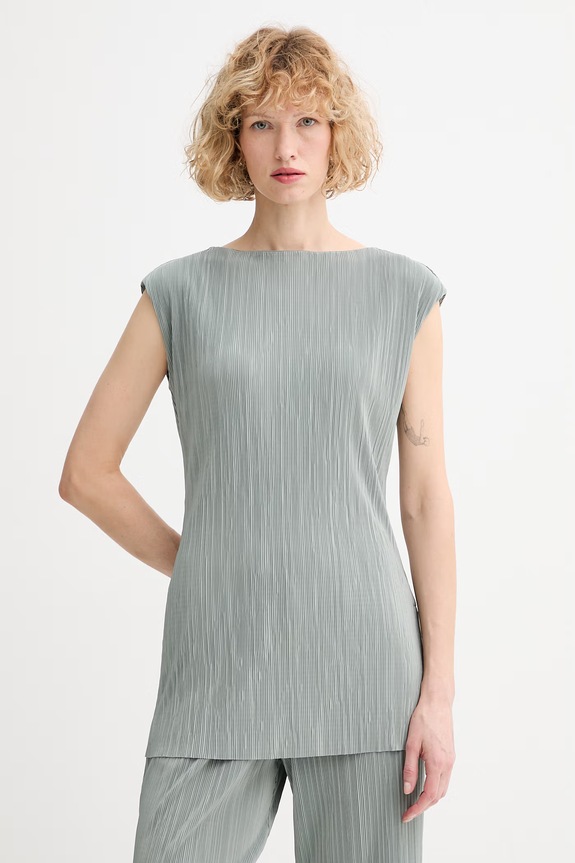 Calvin Klein blúzka dámska jednofarebný zelená LV044E220G