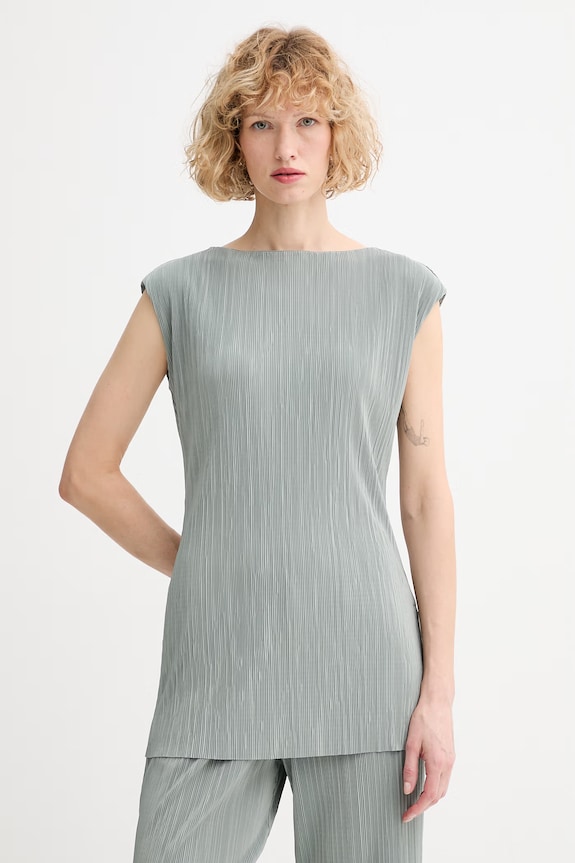 Calvin Klein blúzka dámska jednofarebný zelená LV044E220G