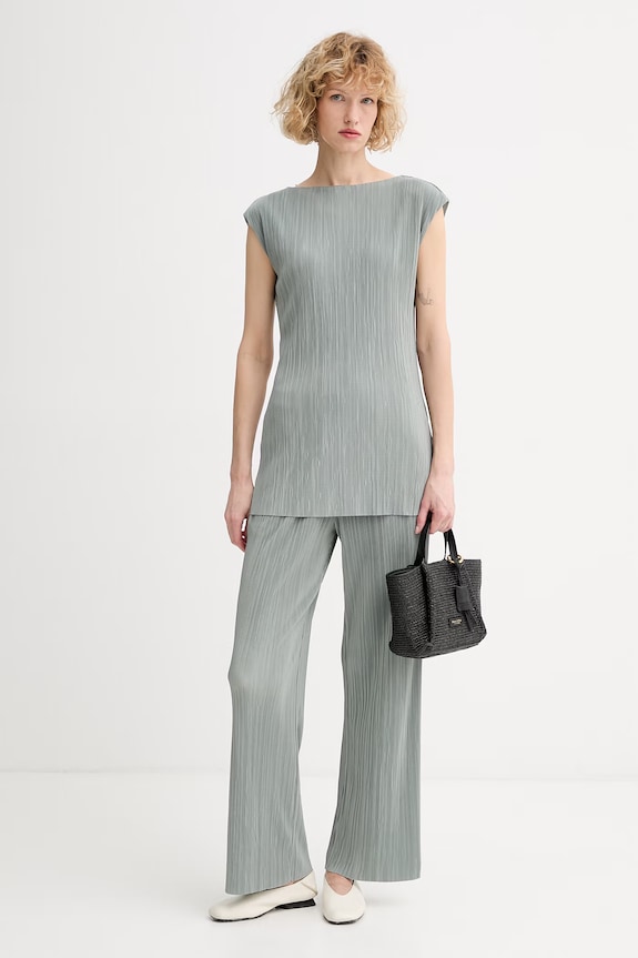 Calvin Klein blúzka dámska LV044E220G zelená SS26