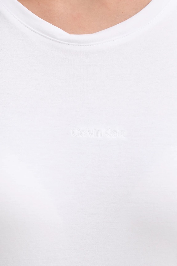 Bavlněné tričko Calvin Klein LV044E205G bílá