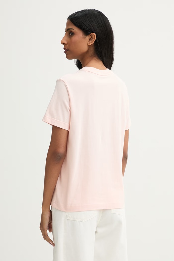 Ρούχα Calvin Klein t-shirt γυναικείο βαμβακερό LV147C857G ροζ
