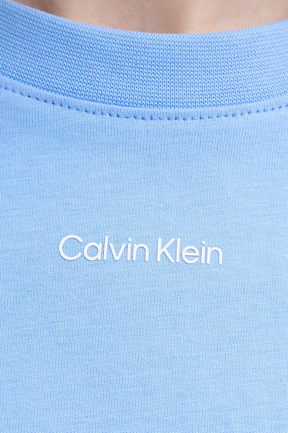 Calvin Klein t-shirt damski bawełniany LV147C857G niebieski
