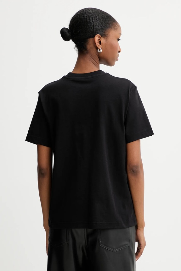 Odzież Calvin Klein T-shirt damski bawełniany LV147C857G czarny