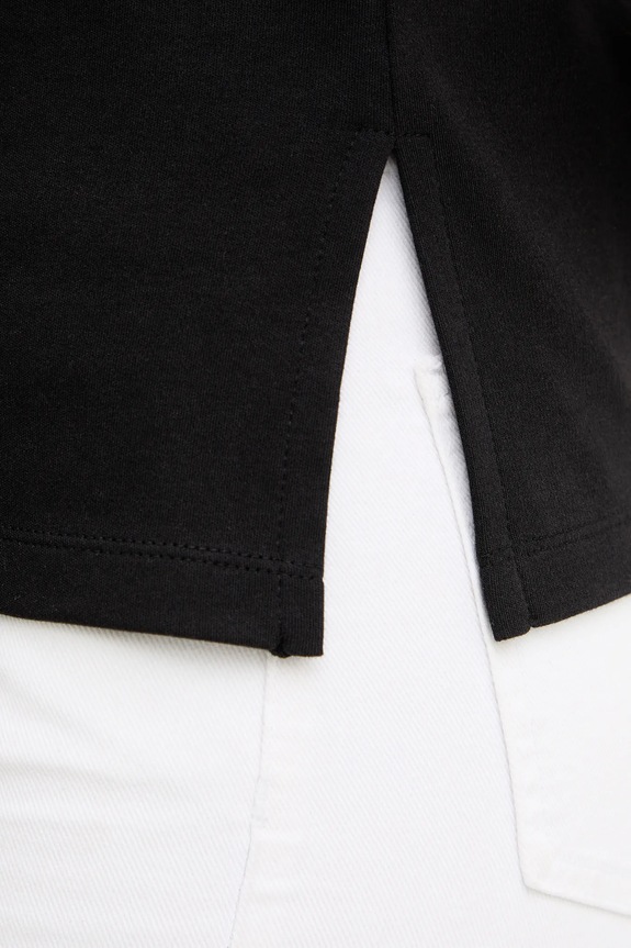 Хлопковая футболка Karl Lagerfeld B1W17008 чёрный