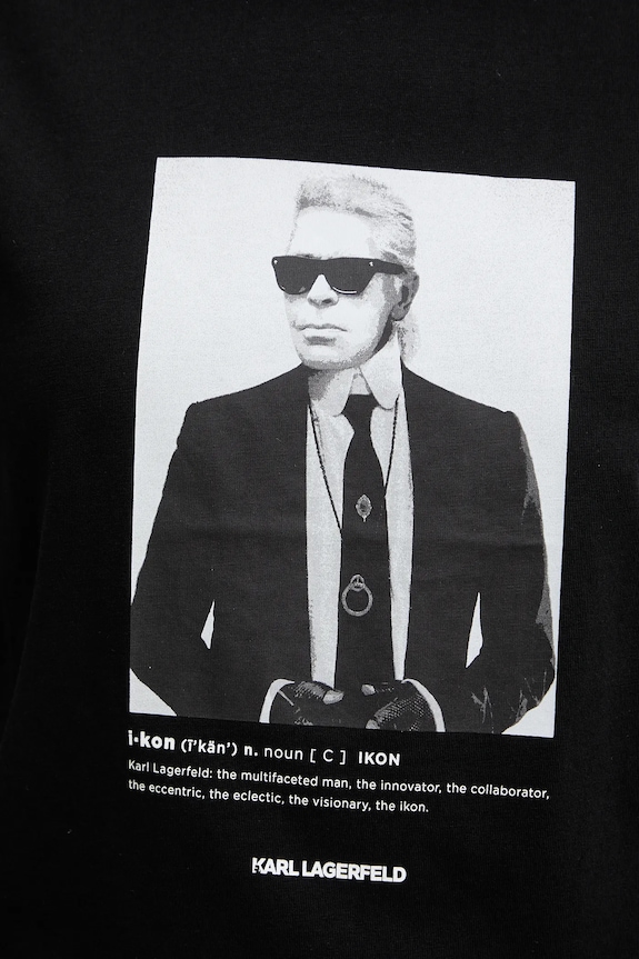 Karl Lagerfeld t-shirt bawełniany B1W17019 czarny