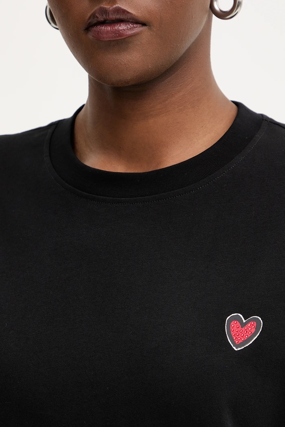 Karl Lagerfeld t-shirt bawełniany IKON B1W17090 czarny