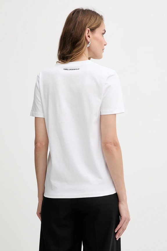 Одяг Бавовняна футболка Karl Lagerfeld KL ESSENTIAL B1W17091 білий