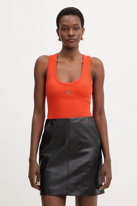 Top Karl Lagerfeld slim oranžová B1W17015