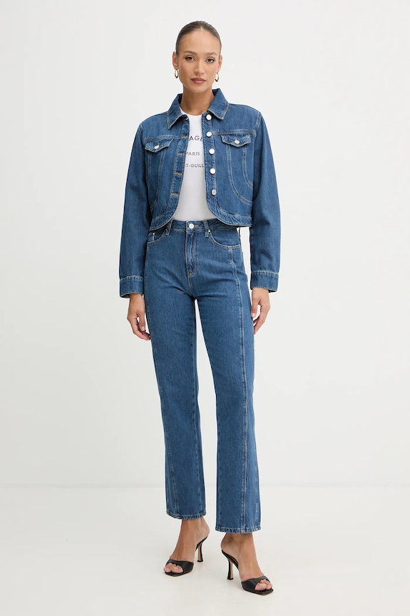 Βαμβακερό μπλουζάκι Karl Lagerfeld B1W17033 λευκό SS26
