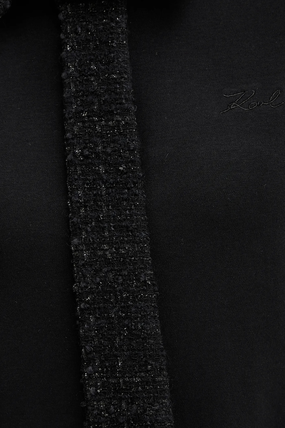 Polo tričko Karl Lagerfeld B1W17011 čierna