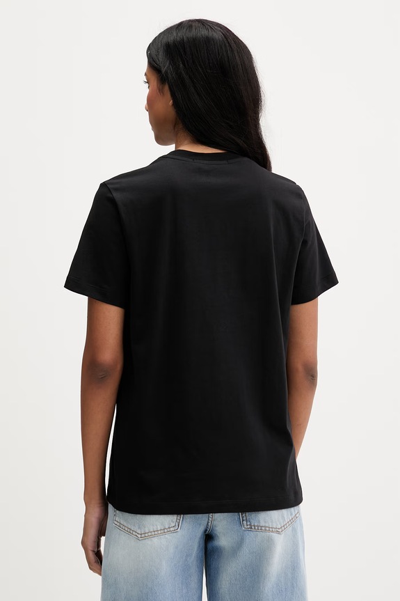 Oblečení Bavlněné tričko MSGM 4041MDM124N.267002 černá