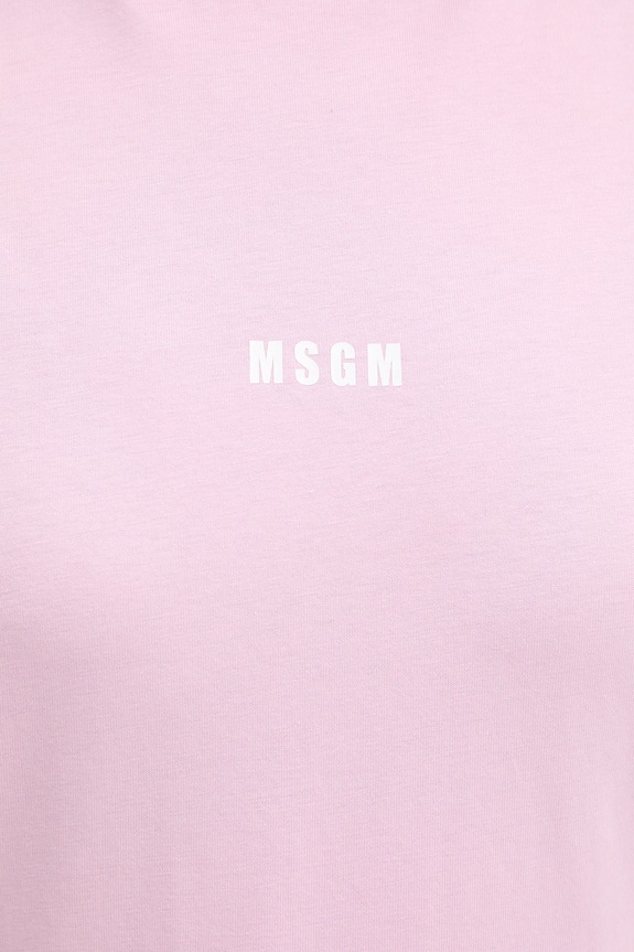 MSGM t-shirt bawełniany 4041MDM500.267002 różowy