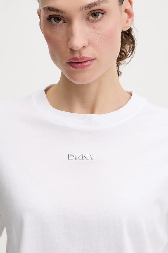DKNY póló női pamut fehér DP6T1662