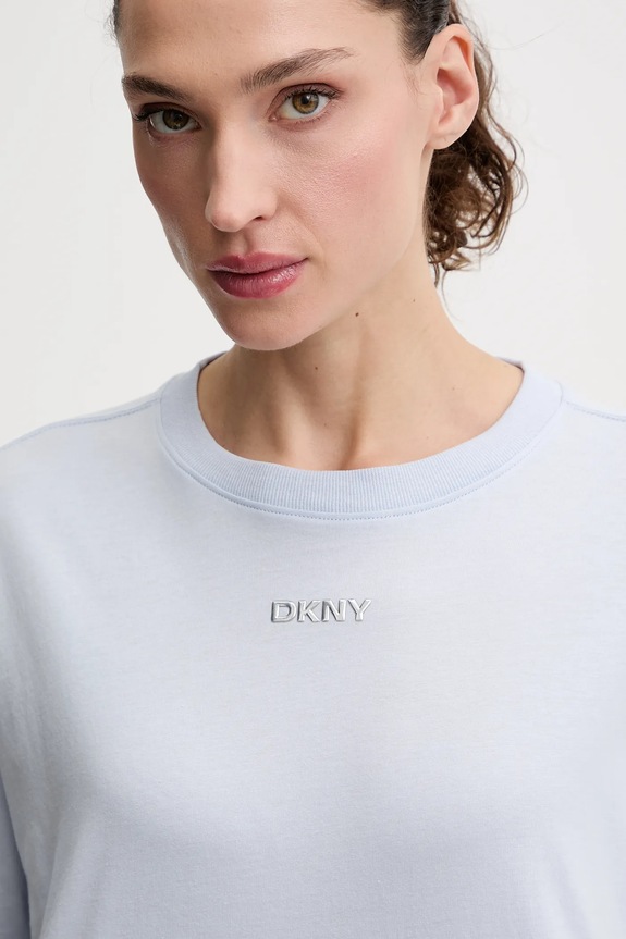 DKNY t-shirt női pamut kék DP6T1662