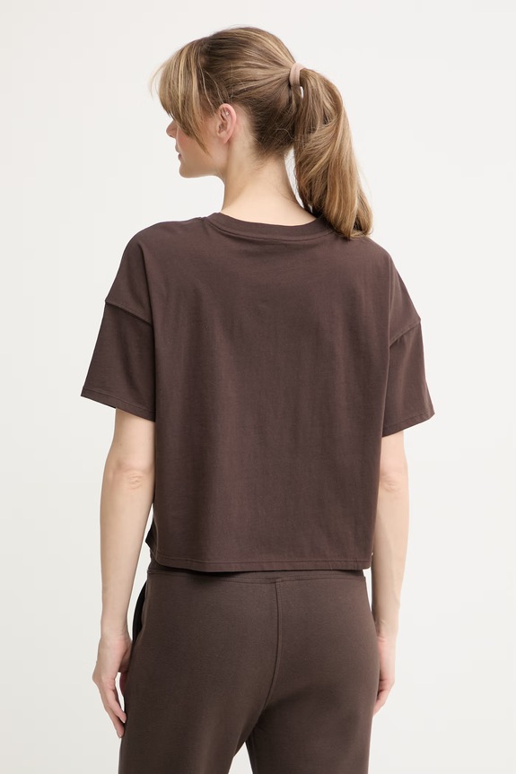 Odzież DKNY T-shirt damski bawełniany DP6T1662 brązowy