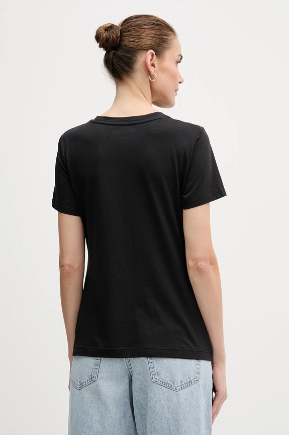 Ρούχα Μπλουζάκι Dkny DJ6T1684 μαύρο