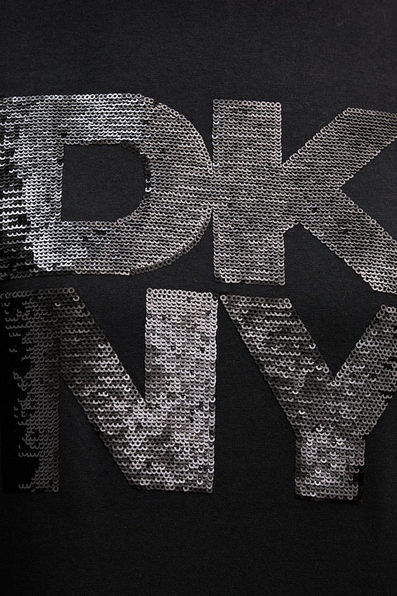 Μπλουζάκι Dkny DJ6T1684 μαύρο
