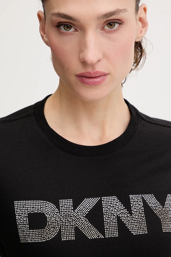 Bavlnené tričko Dkny čierna DP6T1557