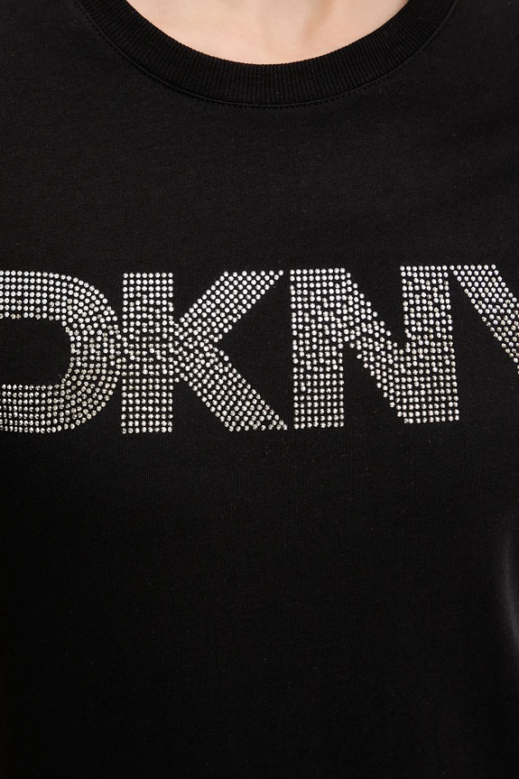 Bavlnené tričko Dkny DP6T1557 čierna