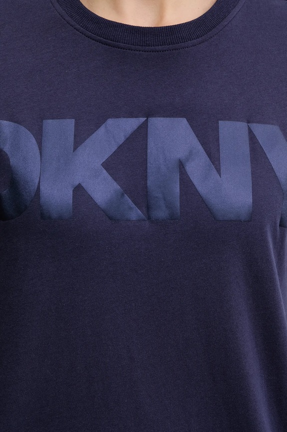 Bavlnené tričko Dkny DP6T1534 modrá