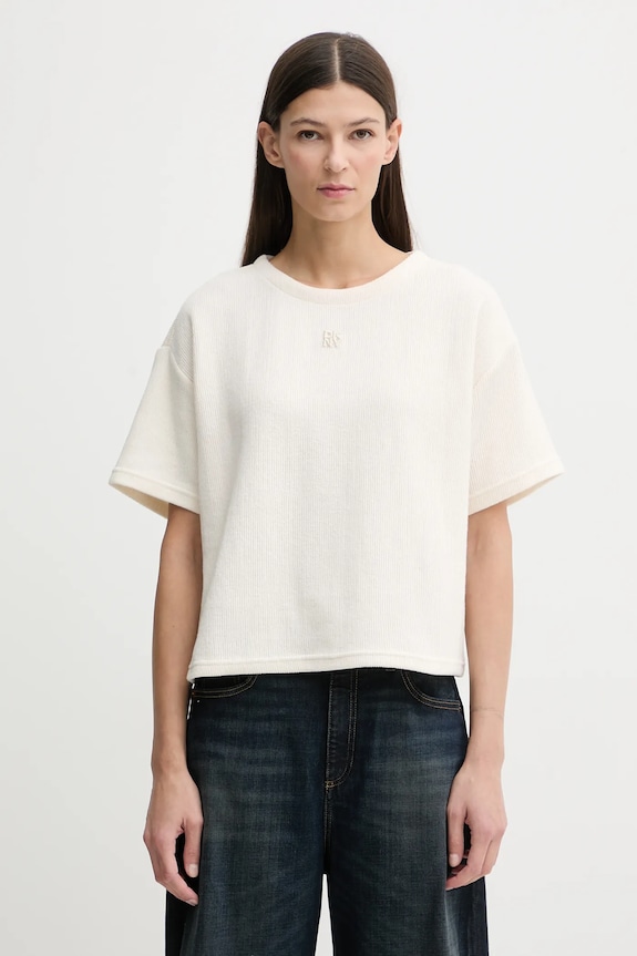 Tričko Dkny relaxed béžová DJ6T1671