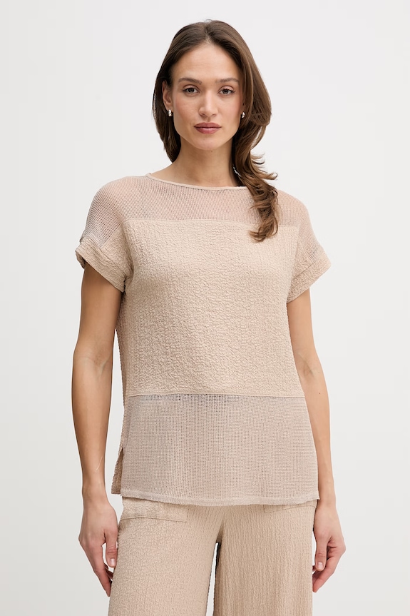 Joseph Ribkoff t-shirt damski beżowy 261247