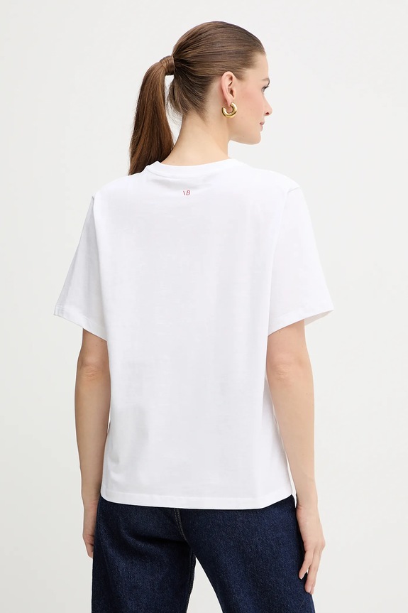 Odjeća Pamučna majica Victoria Beckham 1325JTS006477A bijela