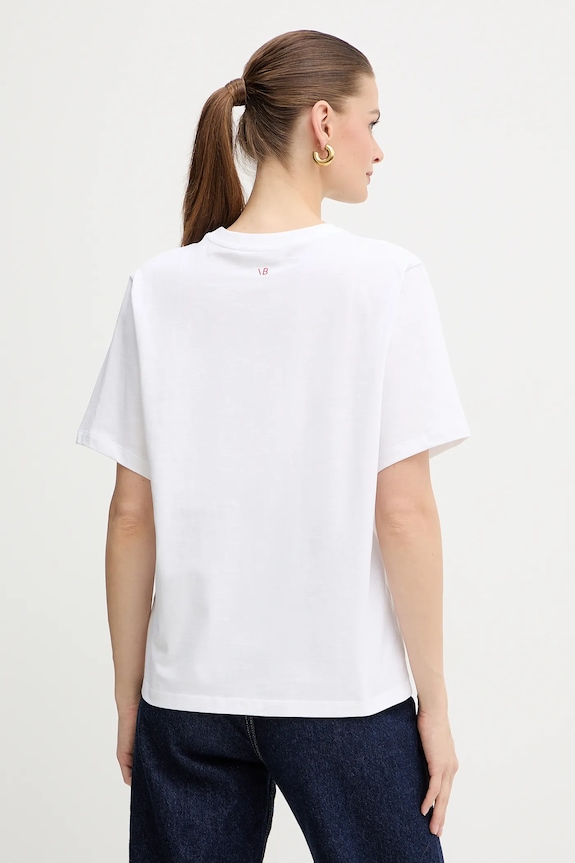 Odjeća Pamučna majica Victoria Beckham 1325JTS006477A bijela