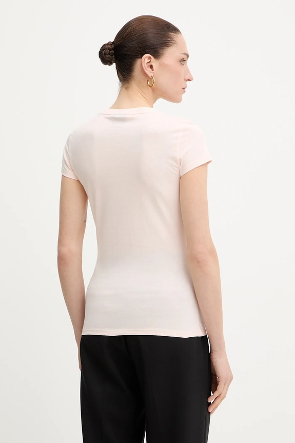Oblečenie Bavlnené tričko Armani Exchange XW001457.AF10356 ružová