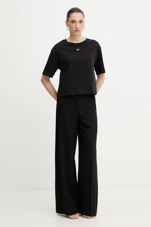 Bavlnené tričko Armani Exchange XW001836.AF10356 čierna SS26